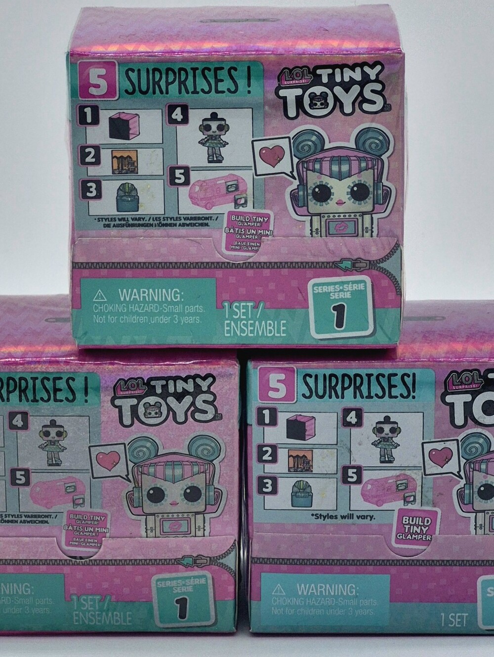 ✨ LOL Surprise Tiny Toys Series 1 Lot of 3 NEW Sealed
